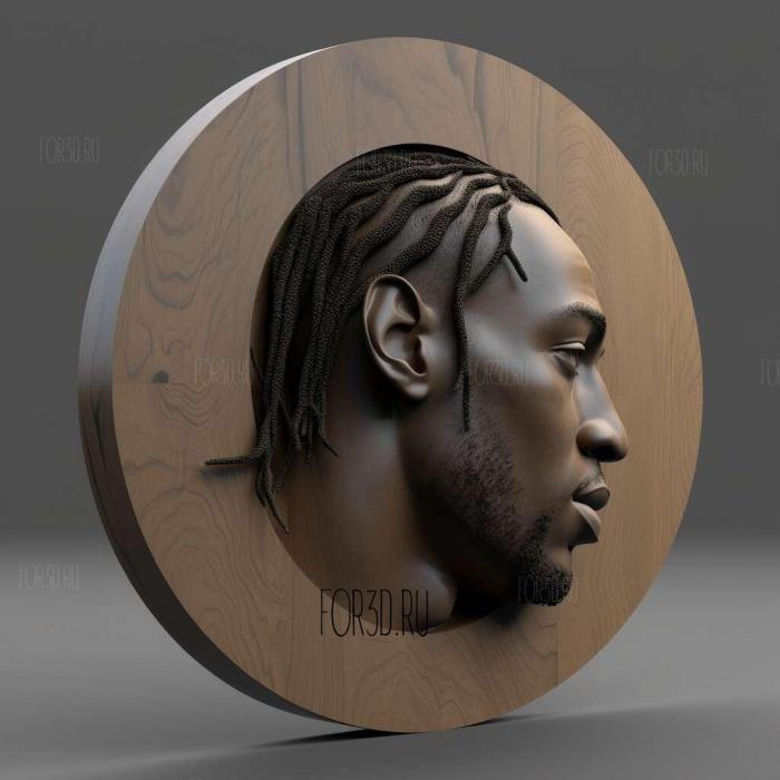 Kawhi Leonard 3 stl model for CNC